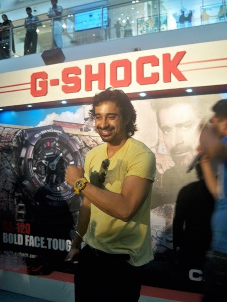 Ranvijay promotes a watch at Oberoi Mall, Goregaon, Mumbai