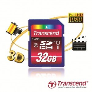 Transcend Introduces 32GB SDHC Class 10 UHS-I Cards to Offer More Space for Profession​al-quality Photo and Video Capture