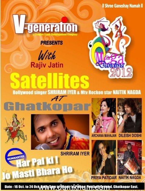 “O” Mega Dandiya 2012 in Ghatkopar Starting from 16th October.