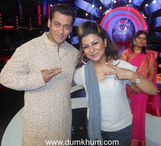 HARD KAUR WITH SALMAN KHAN ON BIGG BOSS.