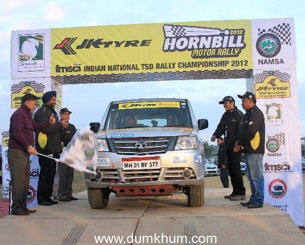 JK Tyre-FMSCI Indian National TSD Rally Championship flagged off in Kohima, Nagaland