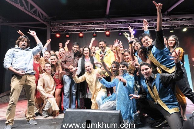 Farah Khan judges the Indian Film Festival of Melbourne Dance Competition despite being ill