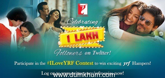 YRF Celebrates 1 Lakh fans on Twitter