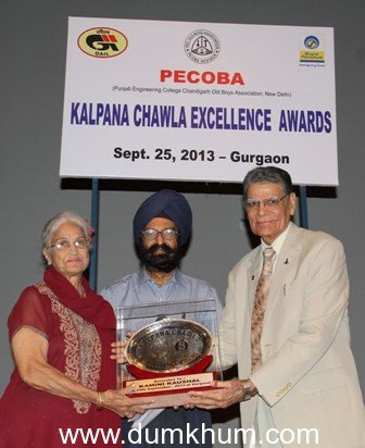 Veteran Film Actress Kamini Kaushal conferred Kalpana Chawla Excellence Award by Kalpana Chawla’s father BL Chawla