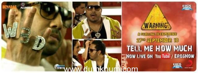 ‘Tell Me How Much’ – New Song by Mika Singh from Warning 3D