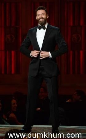 Hugh Jackman was wearing Montblanc Meisterstück Heritage Perpetual Calendar and cufflinks for the 68th annual Tony Awards in New York