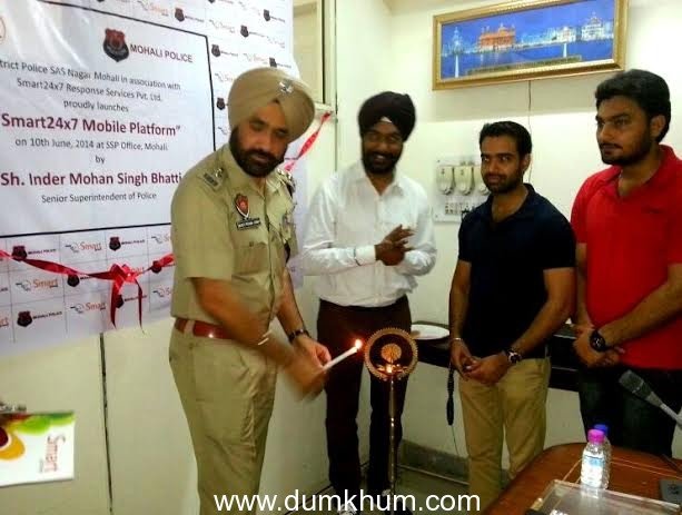 Launch of Smart24x7 Mobile Platform in Association with Mohali Police