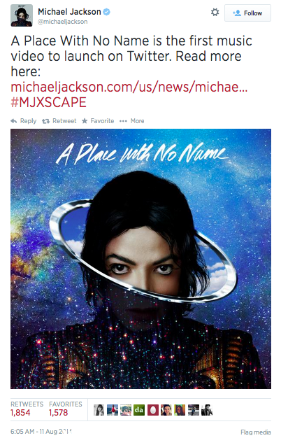 Michael Jackson to premiere “A Place With No Name,” music video on Twitter tomorrow at 7:30 am IST