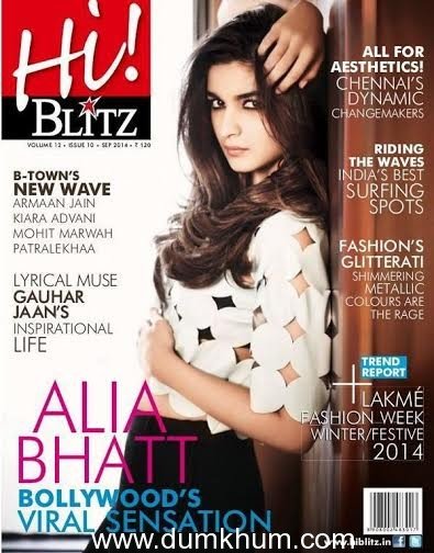 Alia Bhatt on HI!Blitz Cover September 2014