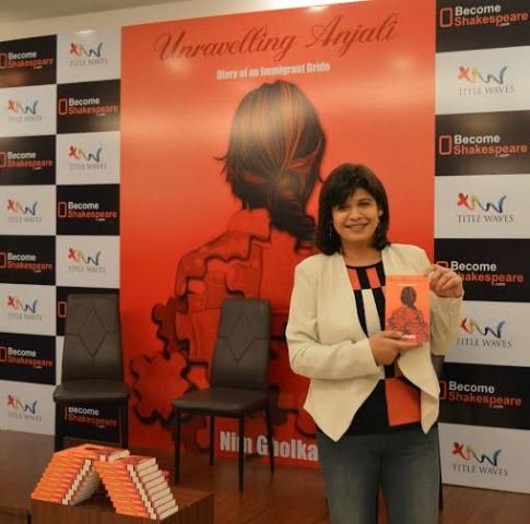 The book  launch of Author, Nim Gholkar’s ‘Unravelling Anjali: Diary of an Immigrant Bride’