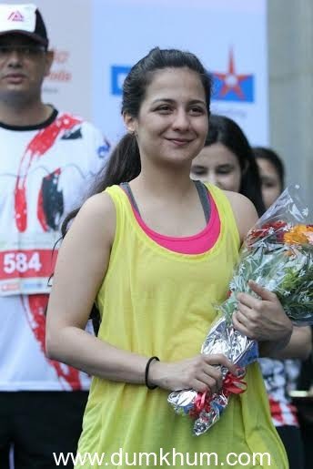 DDLJ’s Chutki was recently spotted at a marathon event !