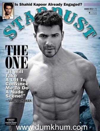 Varun Dhawan on Stardust March 2015 cover
