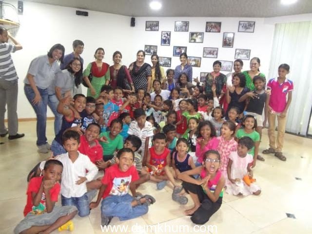Children from Urban Community Development Centre spend a day at Cathay Pacific Airways city office in Mumbai