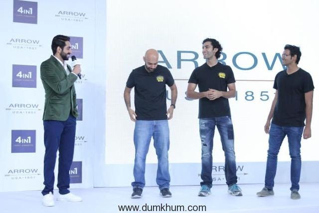 Ayushmann Khurrana with the SnG ... he Arrow 4in1 Shirt Launch-5.