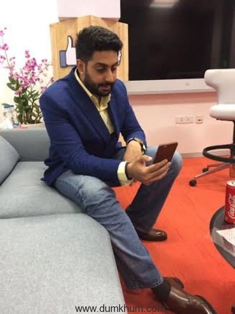 Abhishek Bachchan from Facebook’s new Mumbai office!