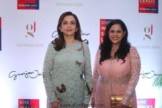 Ms. Nita Ambani & Author Gunjan Jain at the launch of She Walks She Leads.