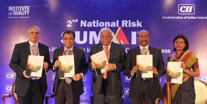 Deepak Parekh, HR Khan releases CII-KPMG Exclusive report at CII National Risk Summit