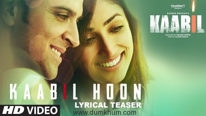Kaabil’s first song teaser, #KaabilHoon is out! Full song releases tomorrow