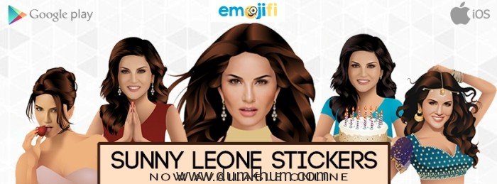 Sunny Leone launches her Emojis for whatapp, hike and other social media app’s
