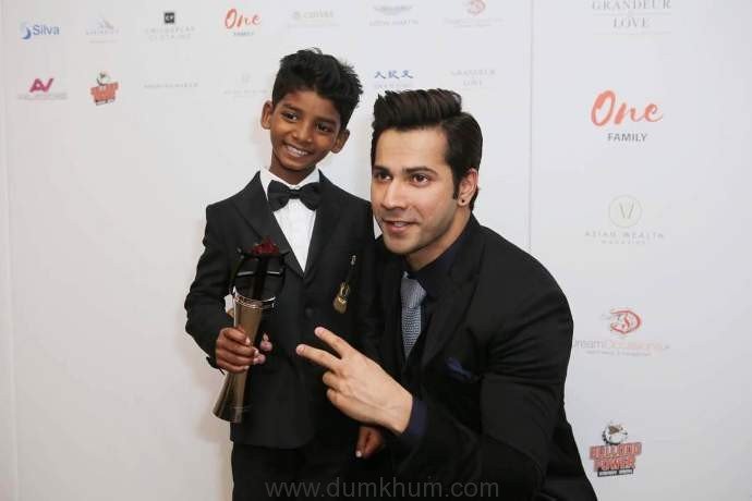 Varun dhawan at Asian awards in London