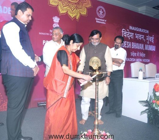 The External Affairs Minister Smt Sushma Swaraj inaugurates first ‘Videsh Bhavan’ !