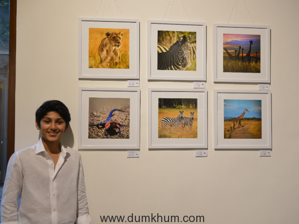 Aryaman Darda with his work on Wildlife Photography