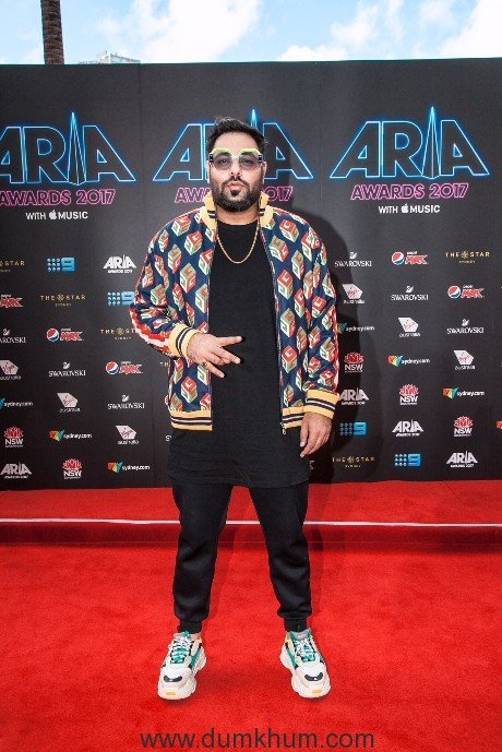 Rap star Badshah becomes the first Indian artist to walk the red carpet at the ARIA Awards 2017