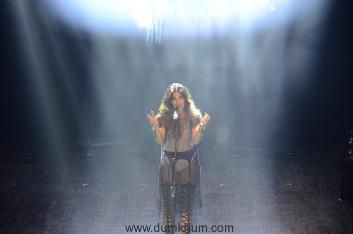 Monica Dogra performing at Sounds of Society