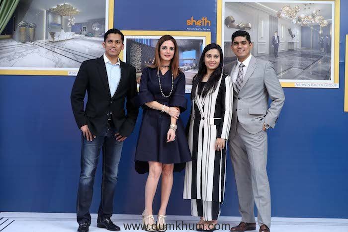 Renowned interior designer Sussanne Khan along with Maulik Sheth and Chi...