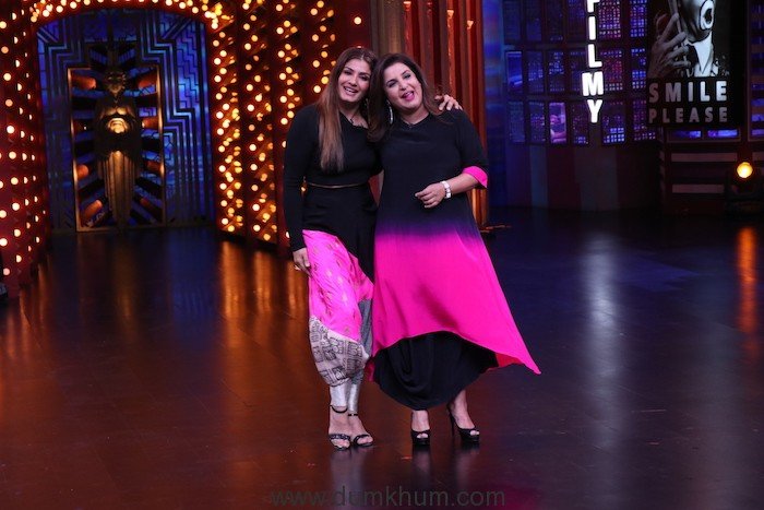Farah and Raveena at Entertainment ki Raat@9