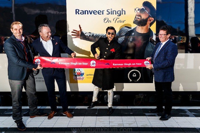 Ranveer Singh inaugrates the 'Ranveer on Tour’ train that has been launched by Switzerland Tourism and the Swiss Travel System to honor the actor