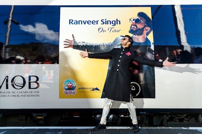 ‘Ranveer on Tour’ train has been launched by Switzerland Tourism and the Swiss Travel System to honor the multi-talented Ranveer Singh