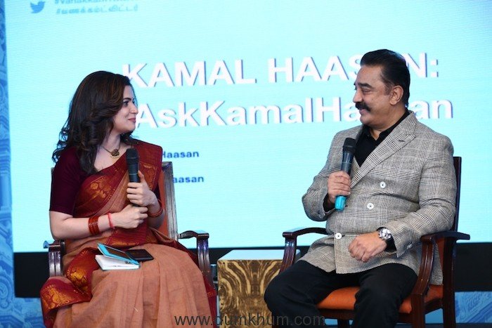 Kamal Haasan & Dhivyadharshini in a conversation at #VanakkamTwitter - 2...