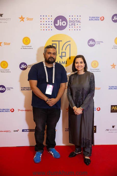 Director - Vasan Bala with Festival Director - Anupama Chopra at the Jio Mami 20th Mumbai Film Festival with Star