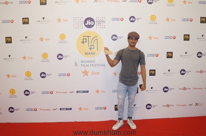 Ishan Khattar at Jio MAMI 20th Mumbai Film Festival with Star