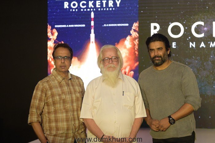 R Madhavan, Ananth Mahadevan & Nambi Narayanan launch the teaser of 'Rocketry - The Nambi Effect'! -