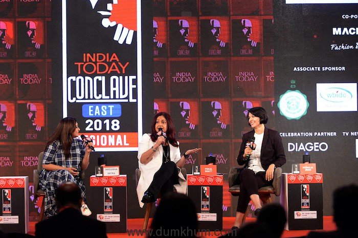 Shreelekha Mitra and Pooja Bhatt speaking at India Today Conclave east 2018