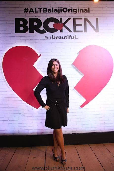 Ekta Kapoor at Broken music launch