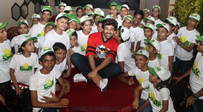 Kartik Aaryan celebrates children's day with the kids at Smile Foundation!-