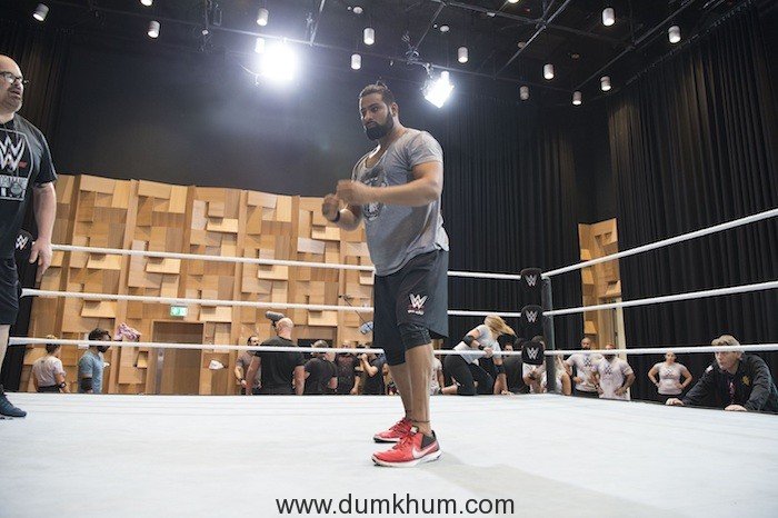 Rinku Singh at the Dubai tryout