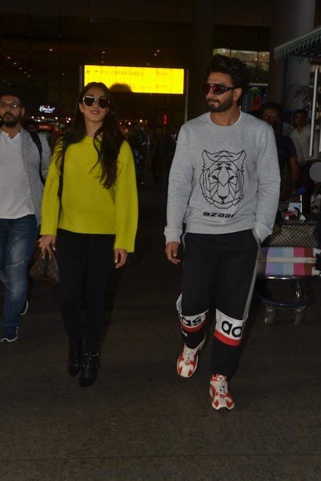 Ranveer Singh and Kiara Advani as they both are back to bay post attending an award show in Dubai