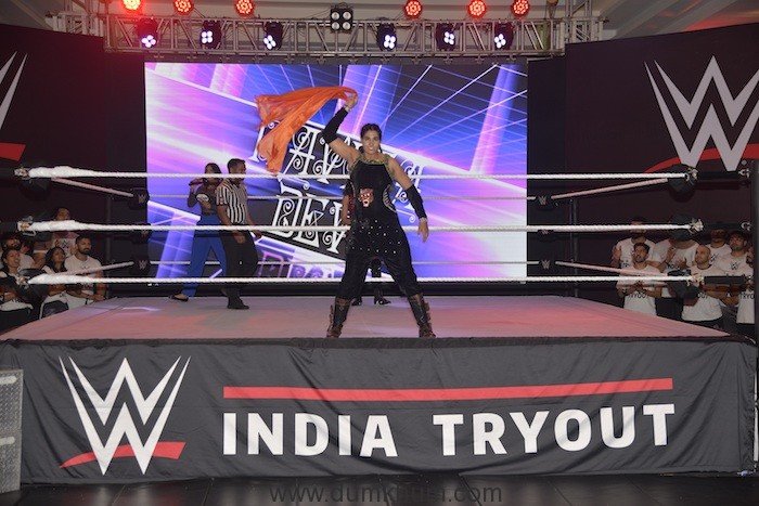 Kavita Devi set to go for the Live Show Match against Jinny Sandhu at India's First ever WWE Tryouts in Mumbai