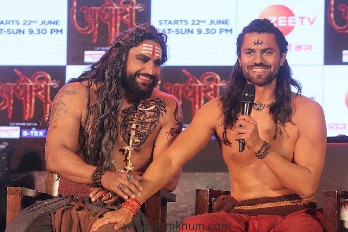 Parag Tyagi along with Gaurav Chopraa at the conference of Zee TV's upcoming Fiction drama - AGhori (1)