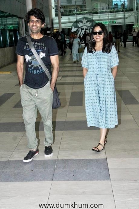 Prouder Juno Chopra with Bhumi Pednekar at the airport as they return from Lucknow