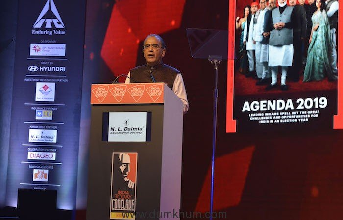 Aroon Poorie speaking at India Today Conclave Mumbai 2019