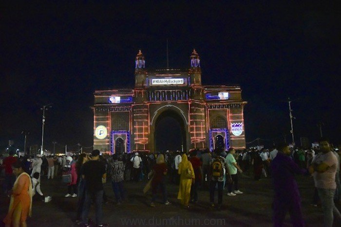 The Gateway of India dazzles with a stunning light & sound montage for NBA India Games 2019 (4)