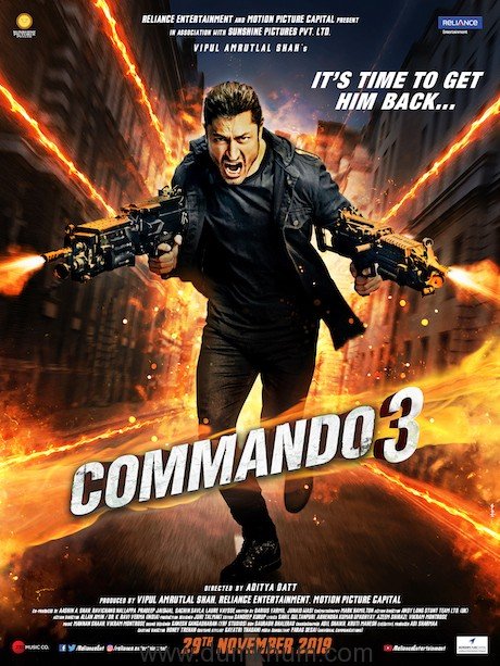 Vidyut starrer Commando 3’s Poster Out Now