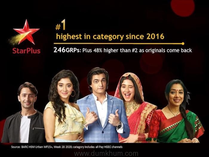 Viewers show their love for Star Plus as the channel surges to No. 1 with fresh content