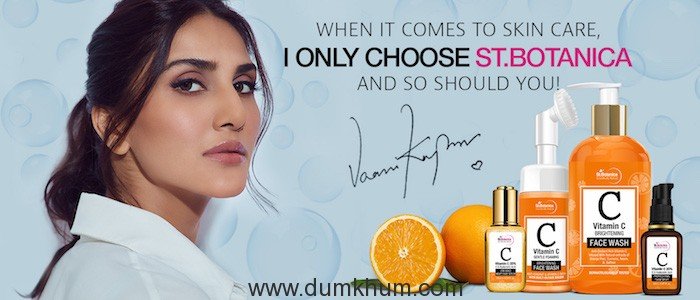 Vaani Kapoor has been roped in by St.Botanica as Brand Ambassador !