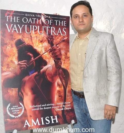 Karan Johar launches the Cover of Amish’s eagerly anticipated 3rd book in the Shiva Trilogy, The Oath of the Vayuputras
